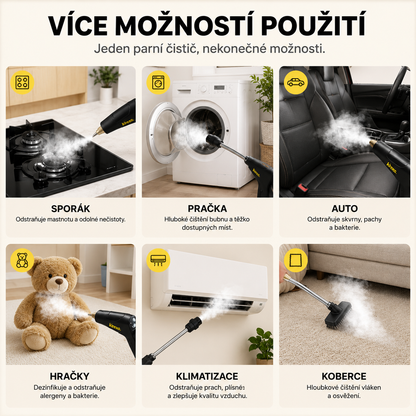 Horká pára, která čistí bez chemie.