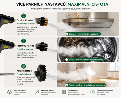 KIREXO Steam Pro™ – Ruční parní čistič