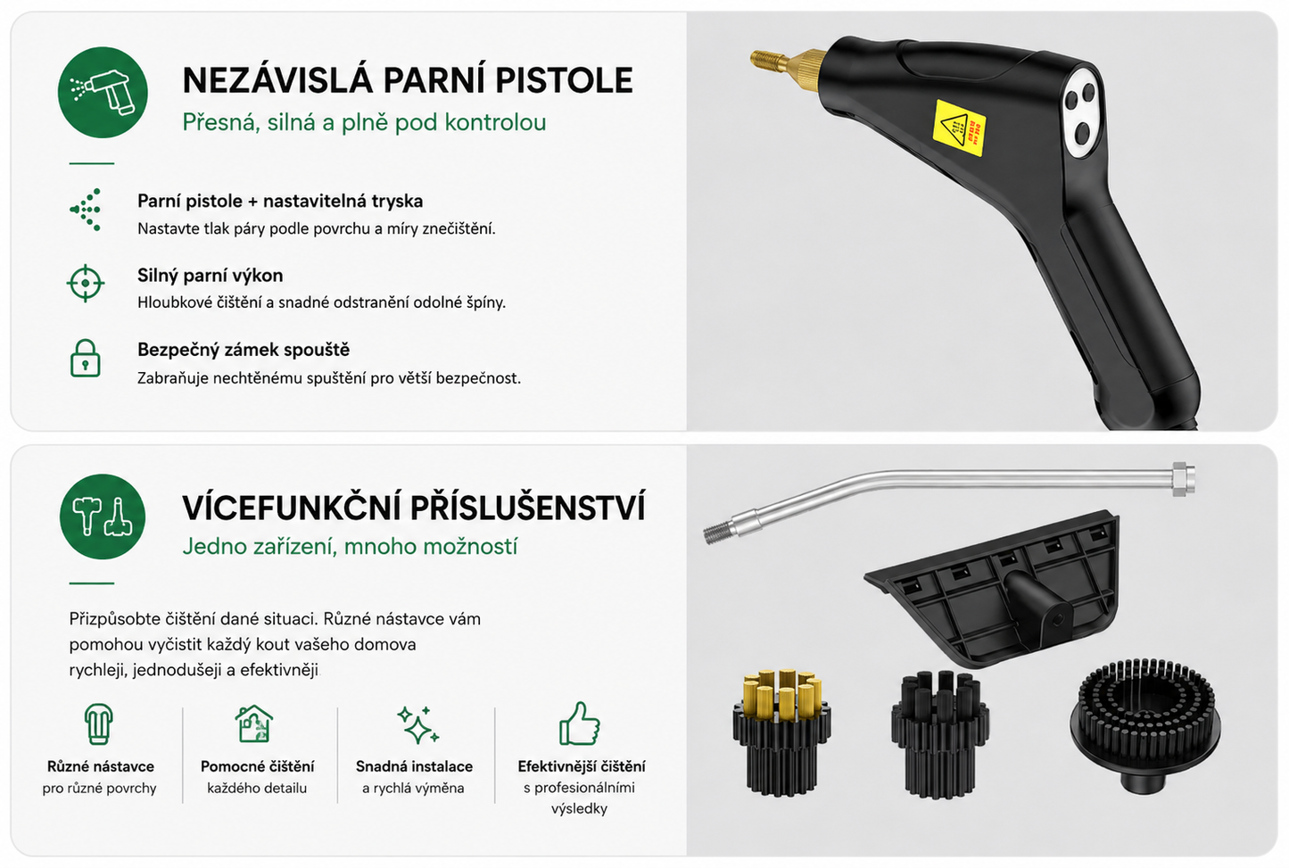 KIREXO Steam Pro™ – Ruční parní čistič